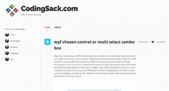 Desktop Screenshot of codingsack.com